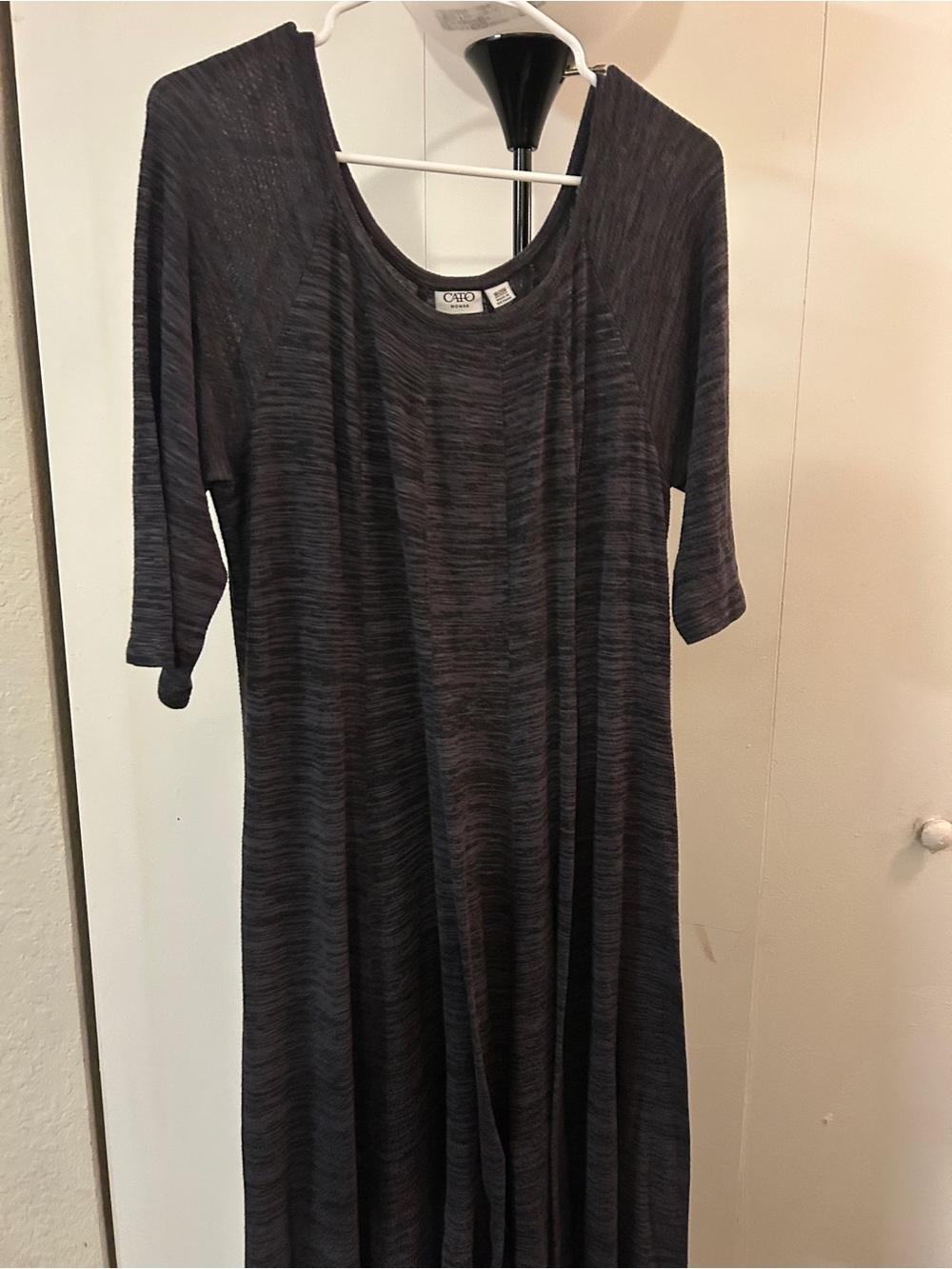 Amazon Women's Heather Charcoal Midi Dress